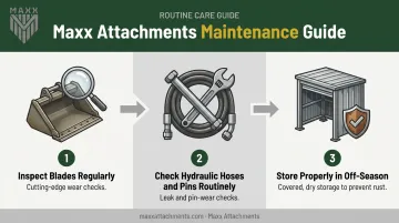 Three essential maintenance habits for extending skid steer tree shear lifespan