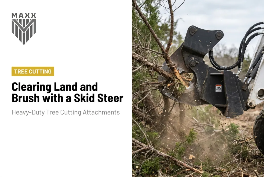 Clearing Land and Brush with a Skid Steer