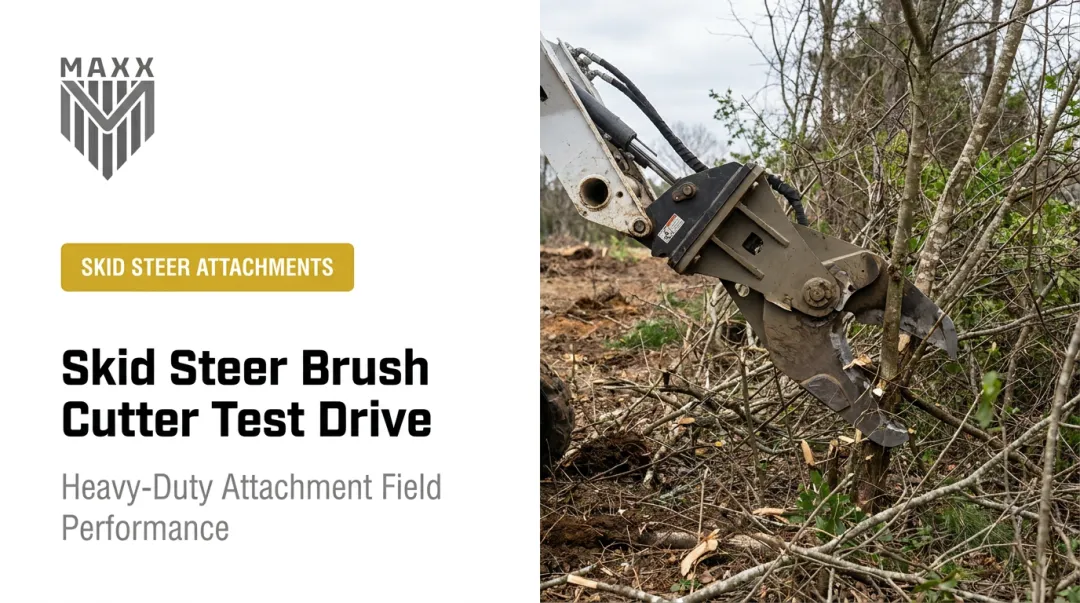 Skid Steer Brush Cutter Test Drive