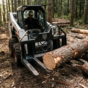 Lumber Forks used in a forestry application