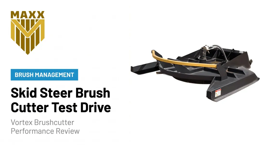 Skid Steer Brush Cutter Test Drive
