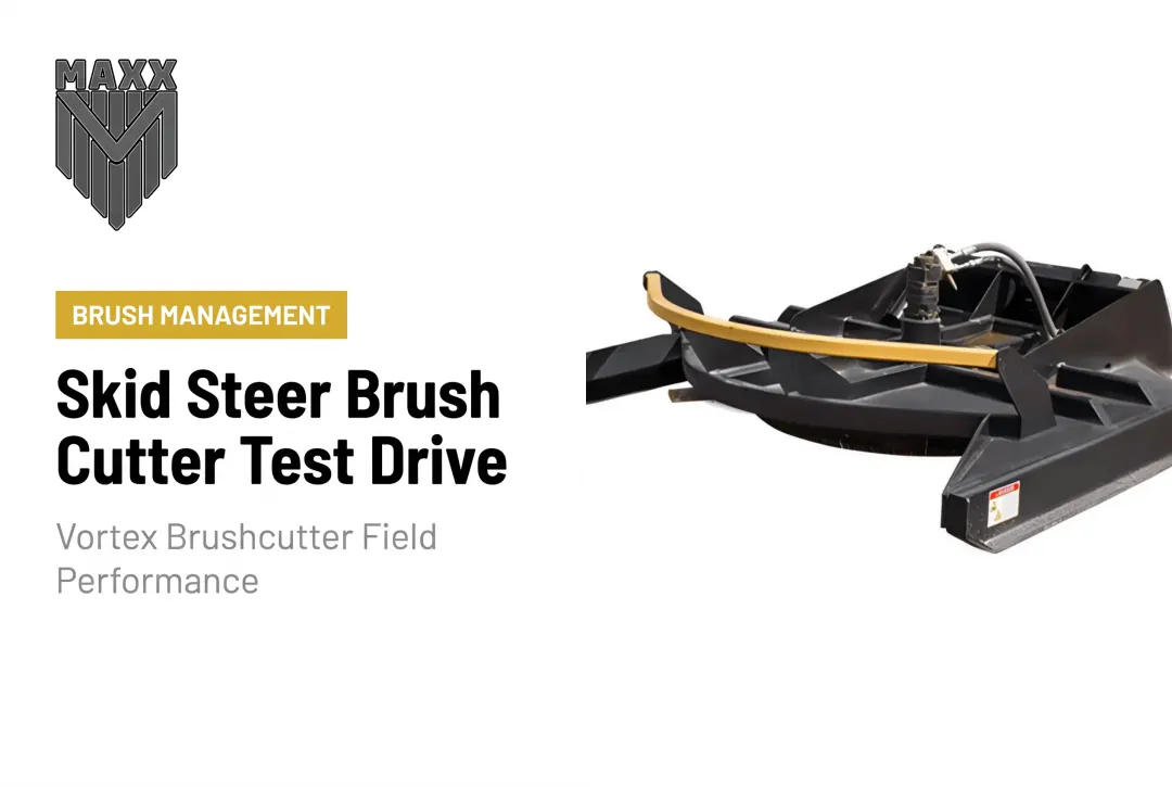 Skid Steer Brush Cutter Test Drive