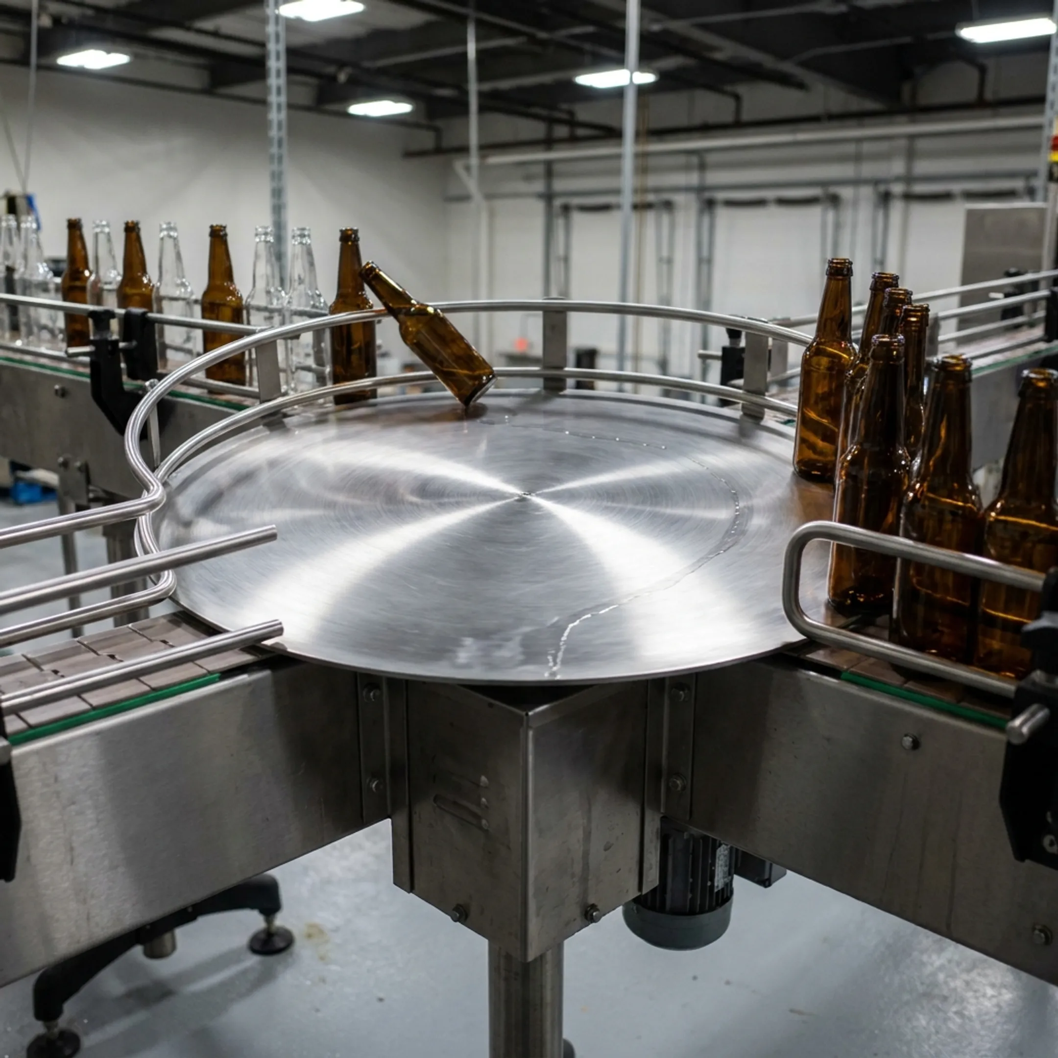 Packaging operation rotary turntable