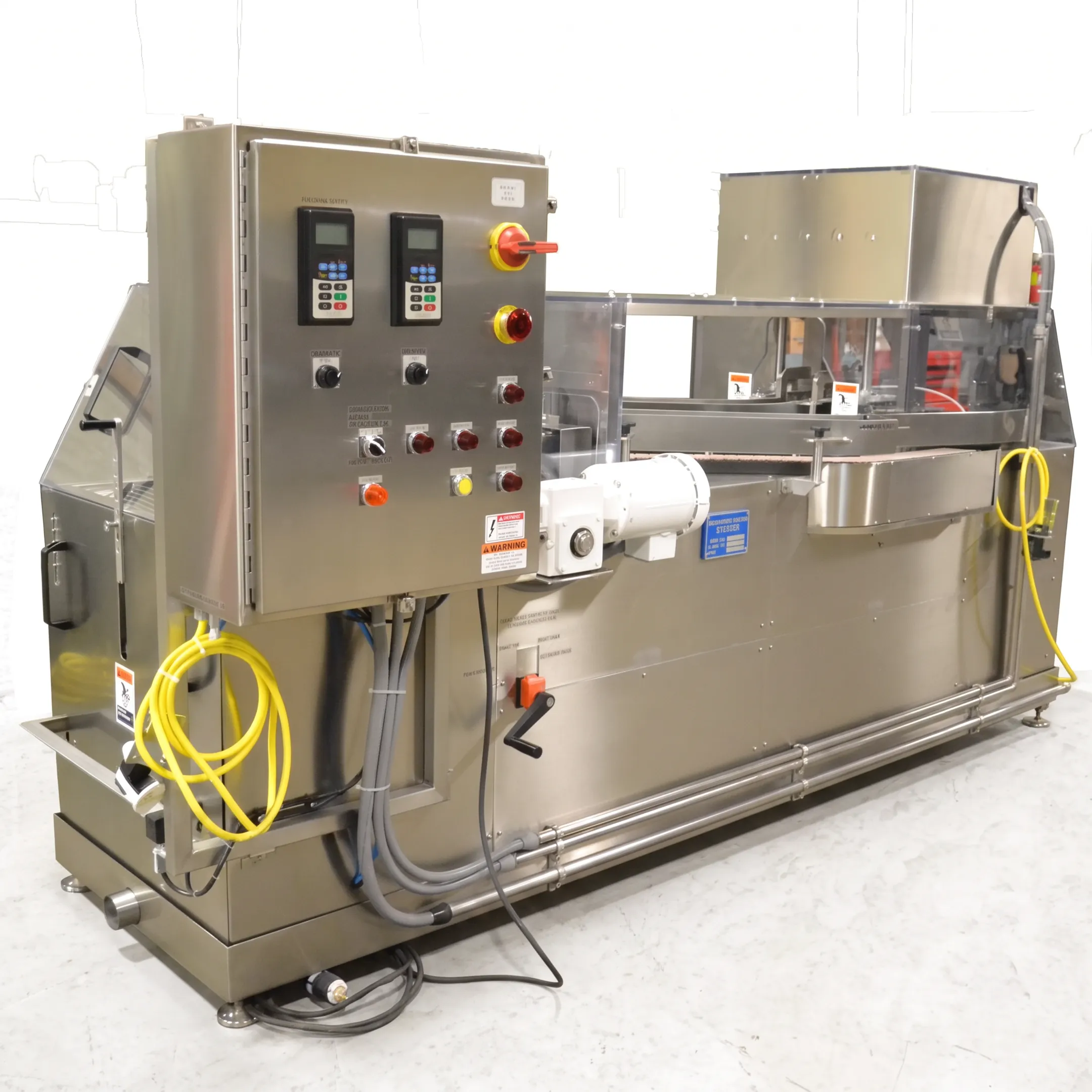 Custom assembly machinery being engineered and fabricated for an industrial application