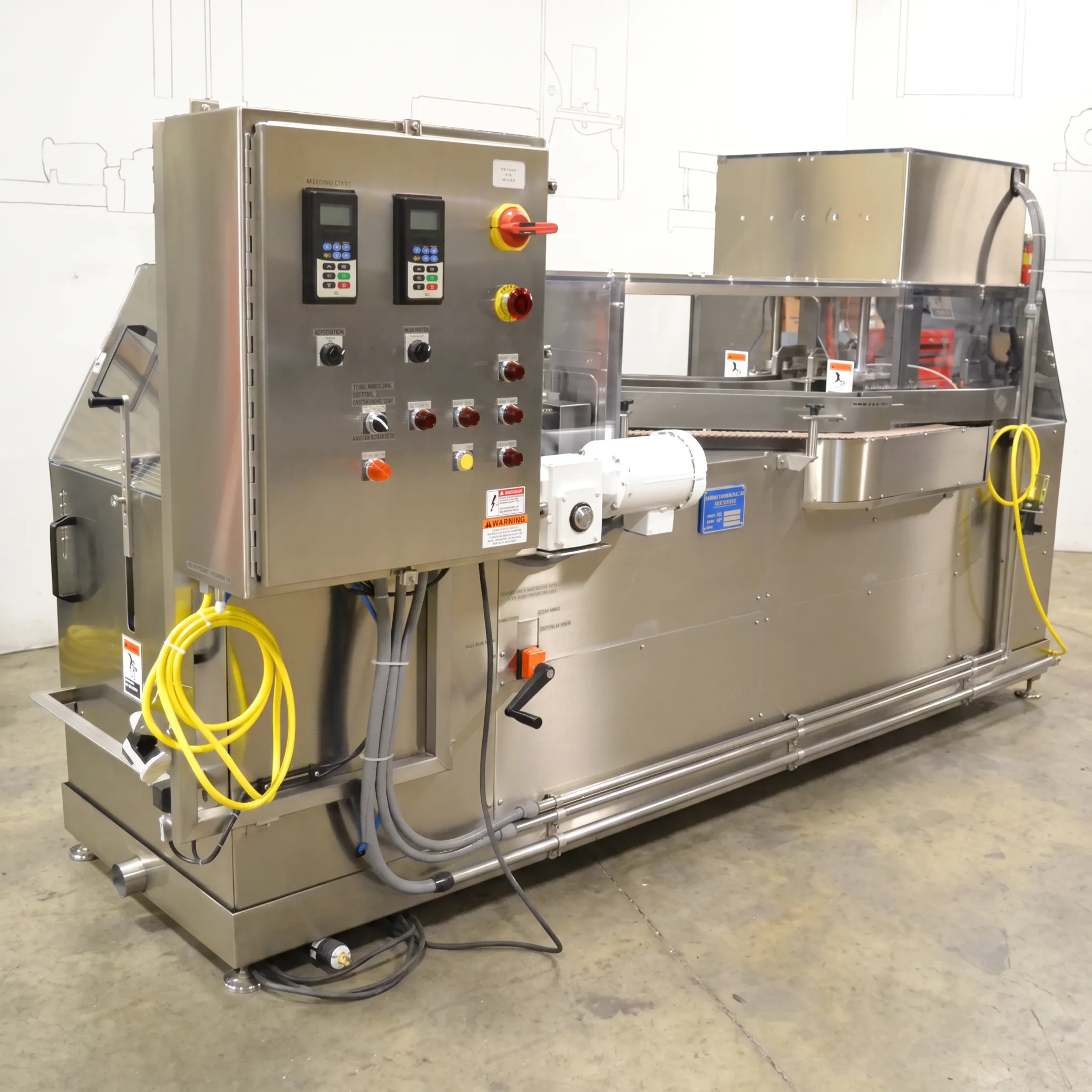 Custom industrial equipment being fabricated by engineers