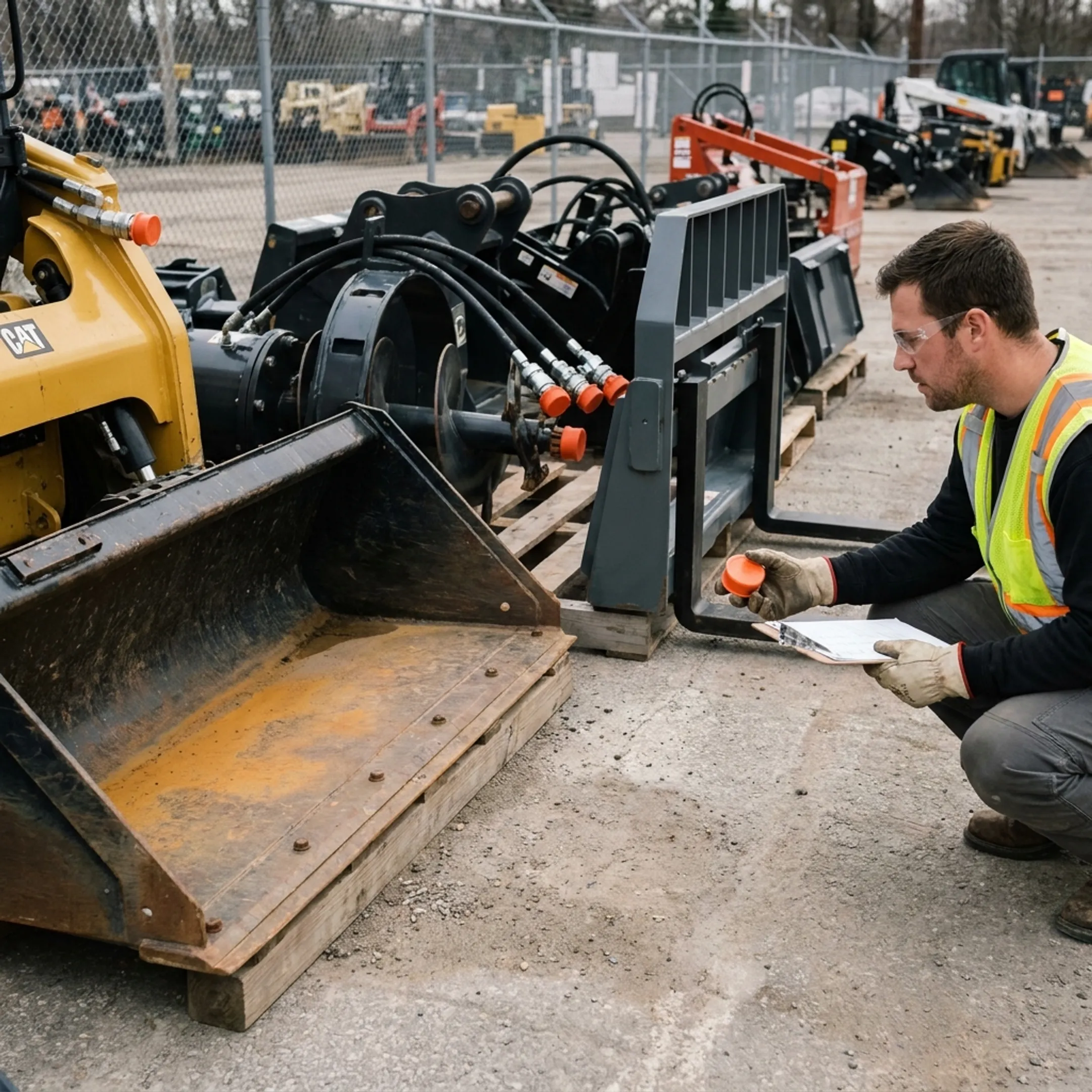 Equipment rental fleet hydraulic couplers