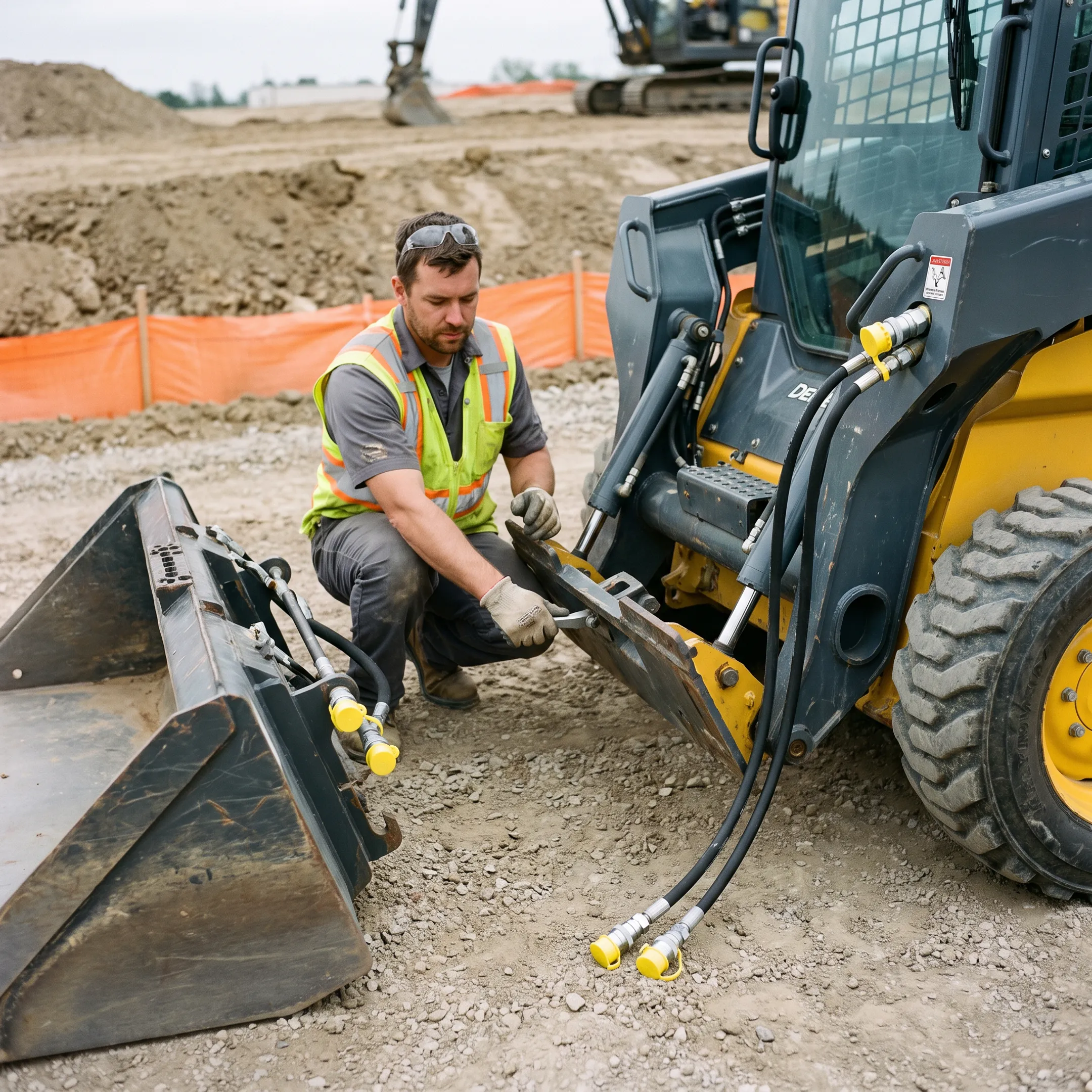 Skid steer and compact track loader hydraulic couplers