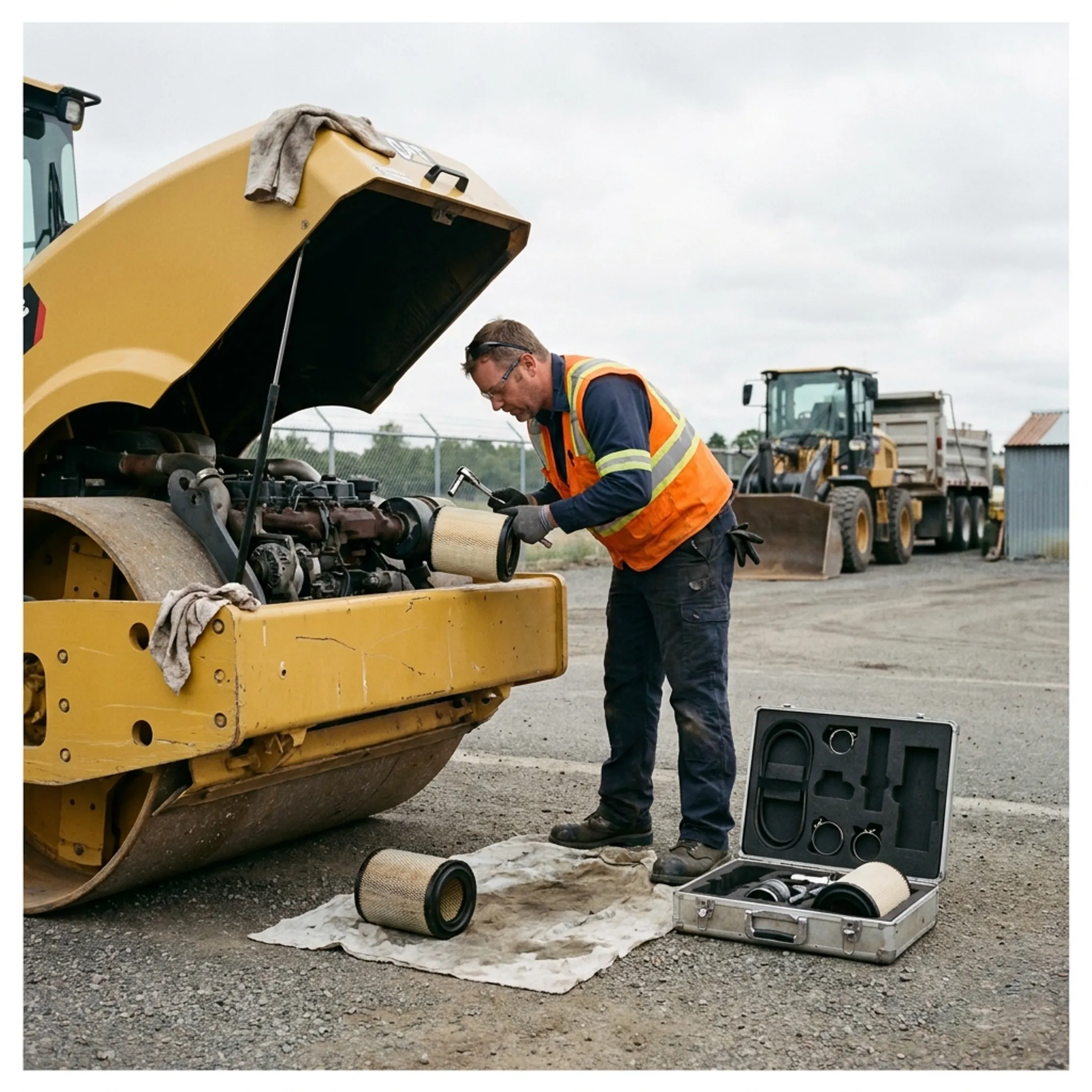 Municipal public works equipment maintenance
