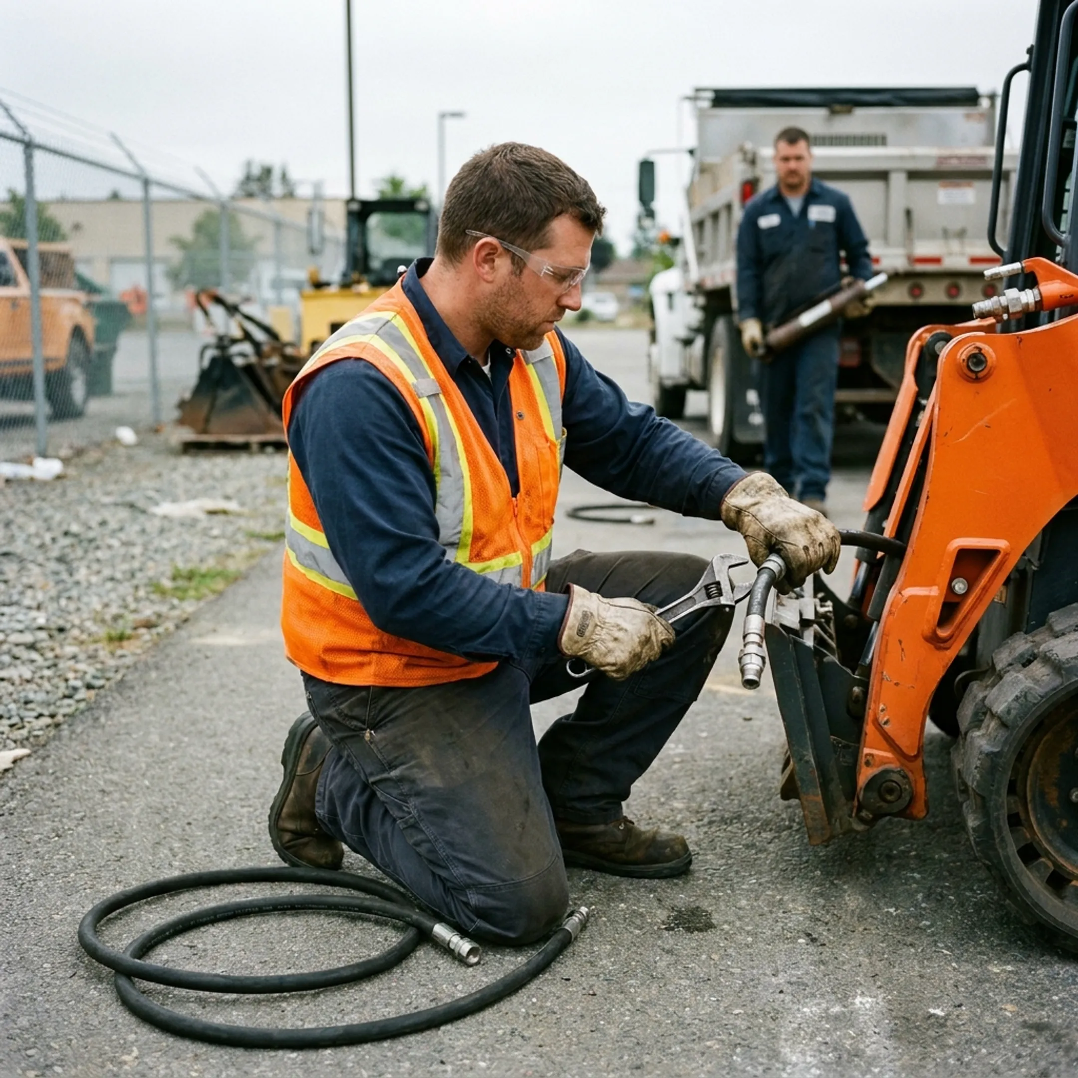 Municipal public works hydraulic equipment