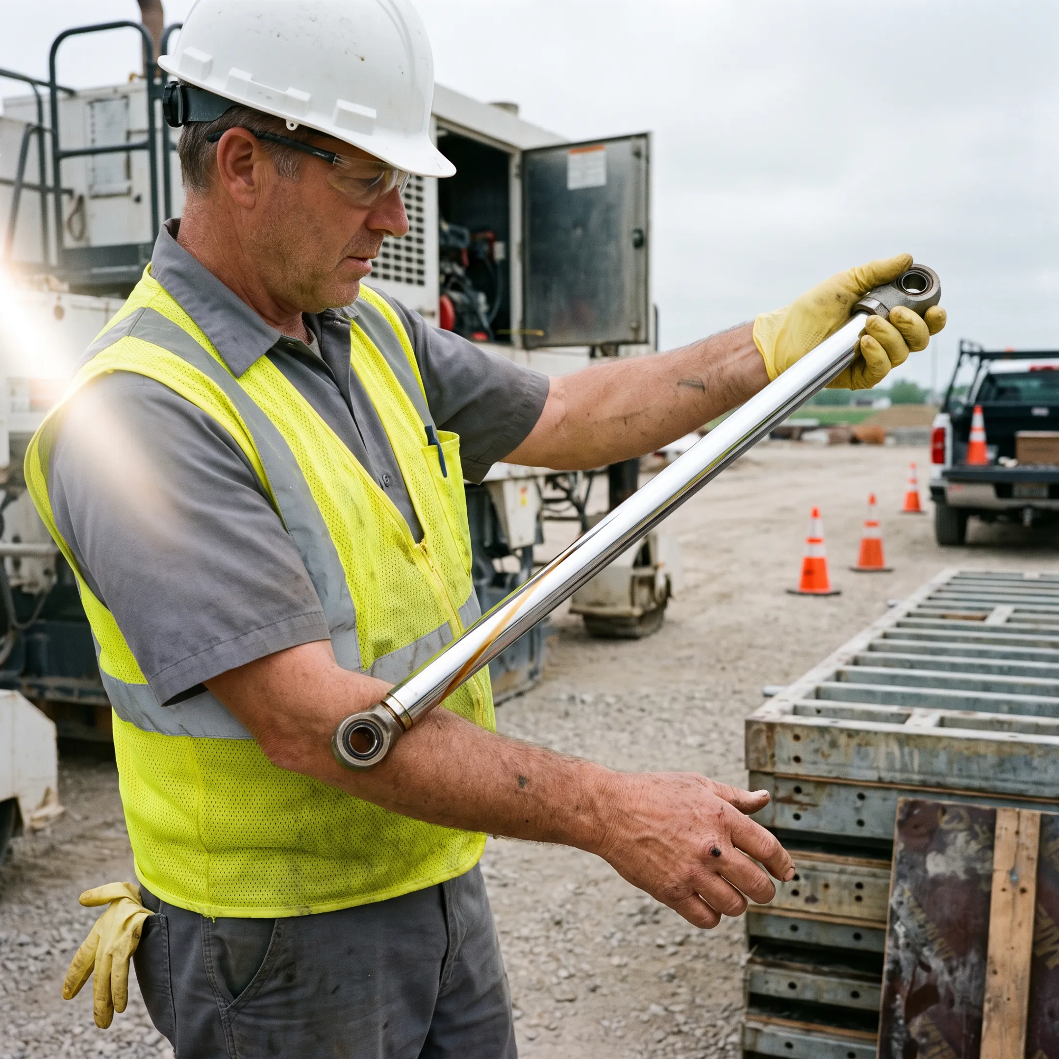 Concrete equipment hydraulic cylinder service