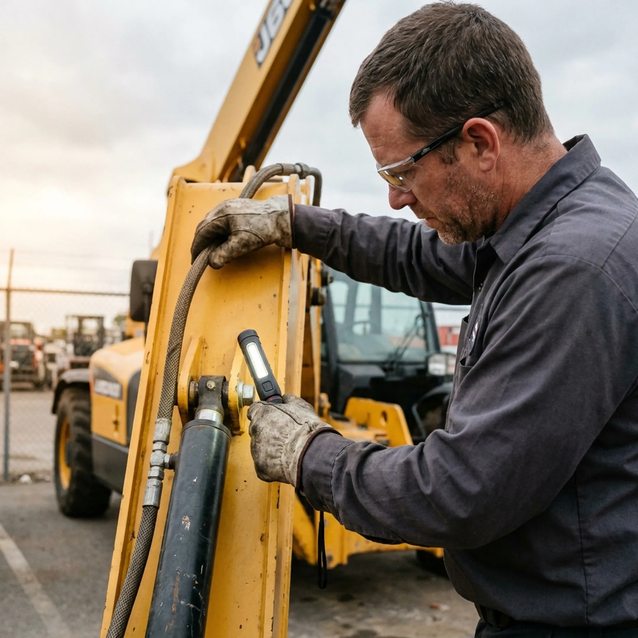 Material handling hydraulic equipment