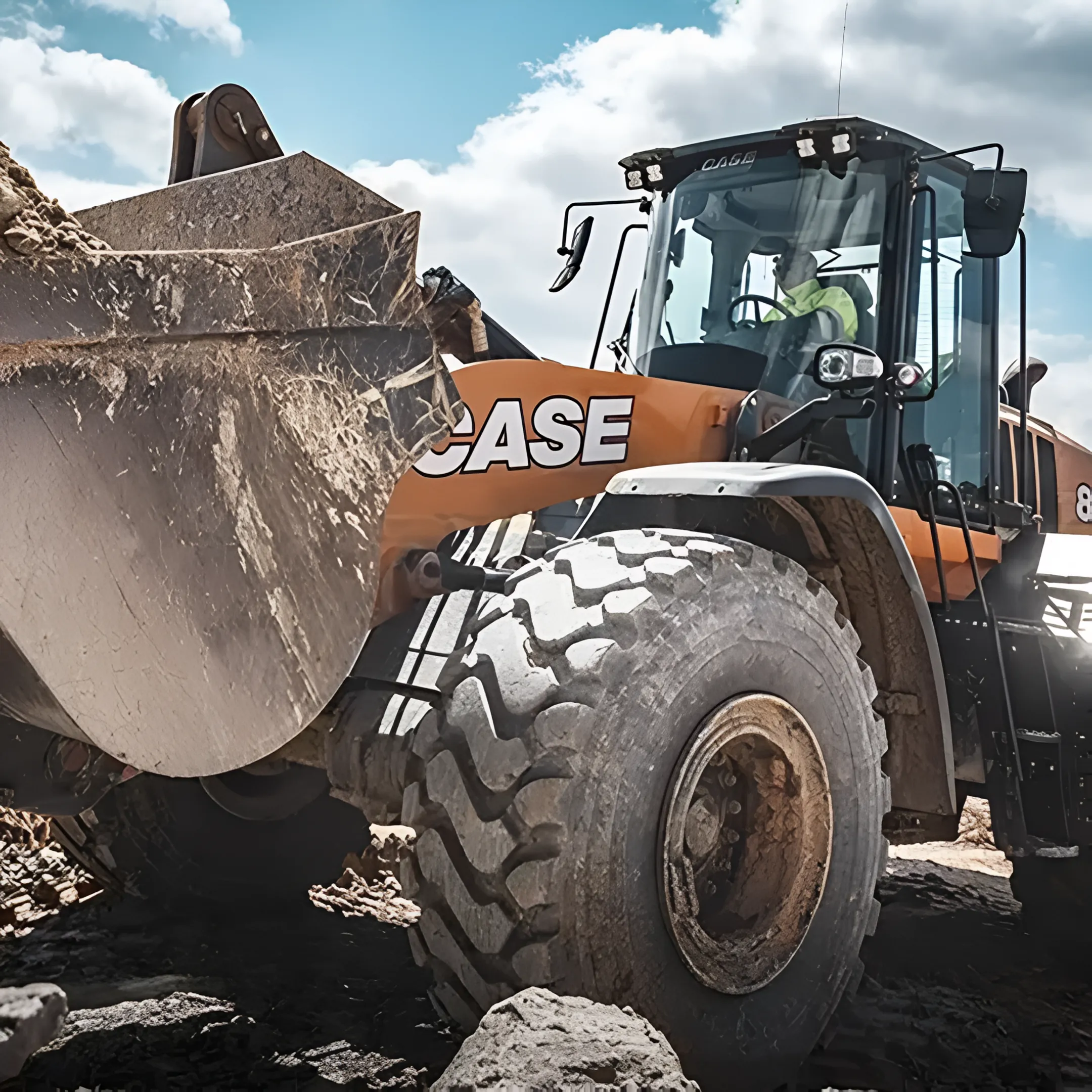 Excavation and site development wheel loader