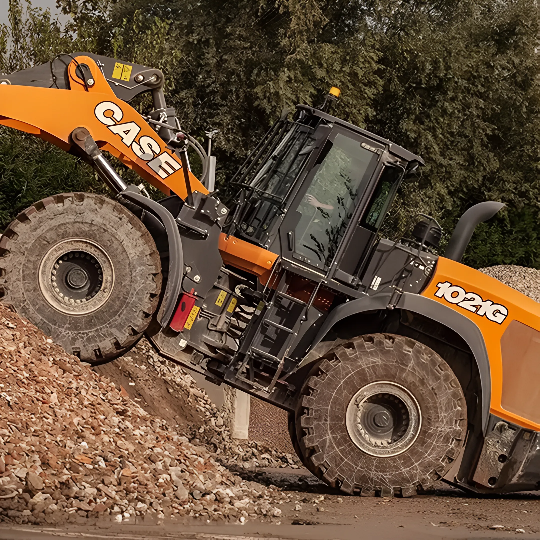Aggregate quarry wheel loader