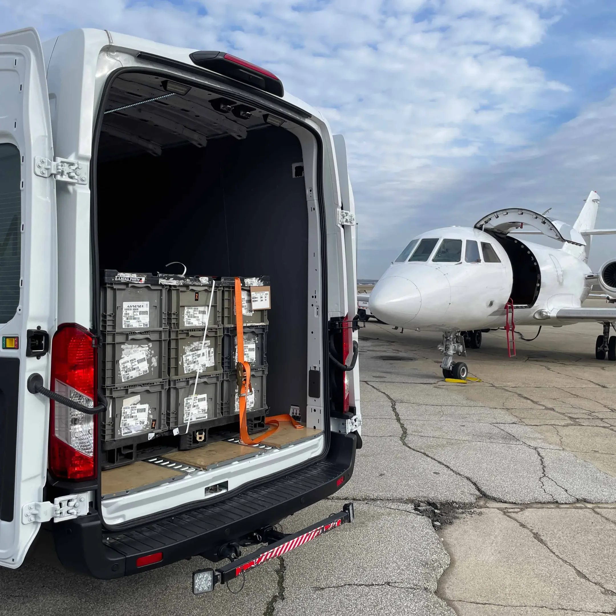 Logistics coordinator planning an urgent air cargo shipment