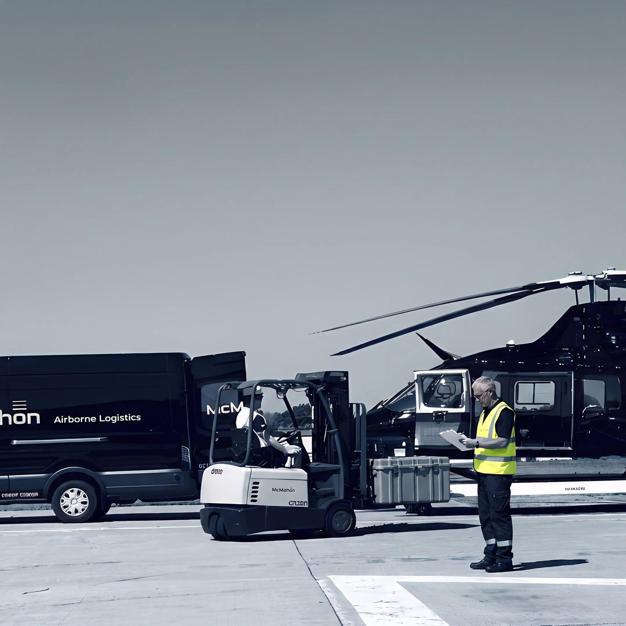 Logistics specialist coordinating urgent aerospace freight