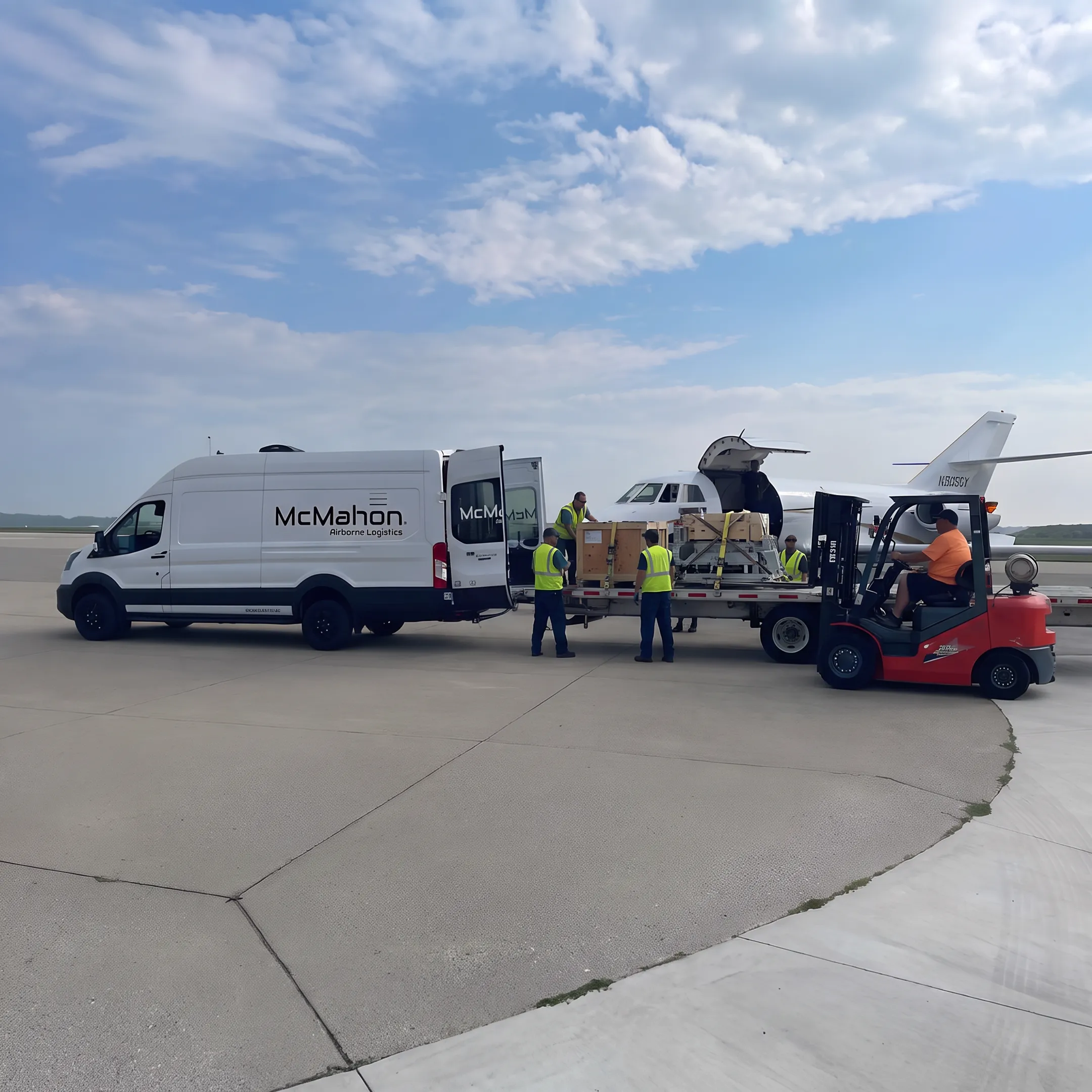 Aircraft transporting time-critical manufacturing freight