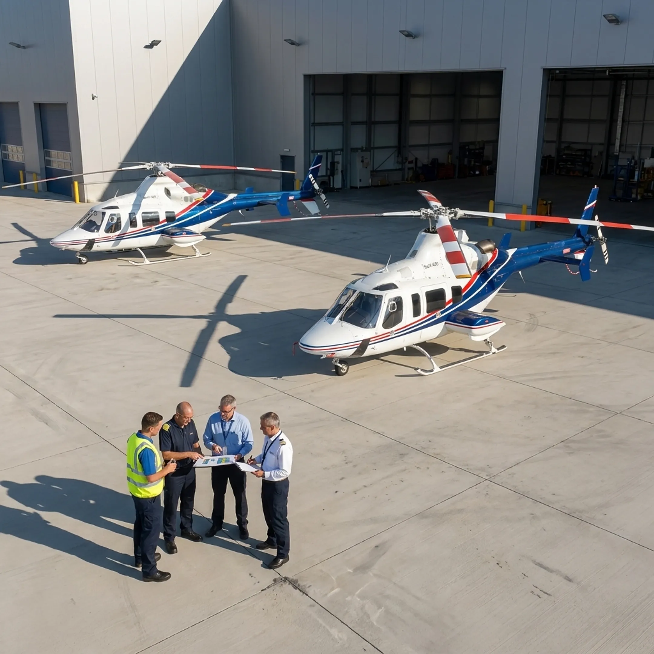 Dedicated helicopter fleet prepared for urgent cargo charter