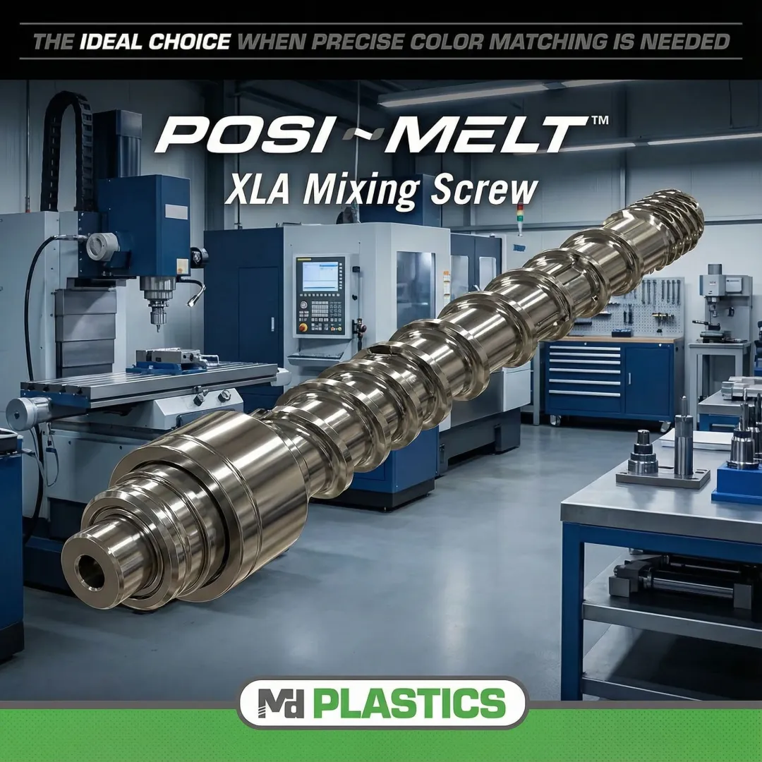 Precision injection molding screw components for Houston industrial manufacturing
