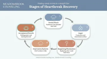 Five stages of heartbreak recovery from denial to acceptance
