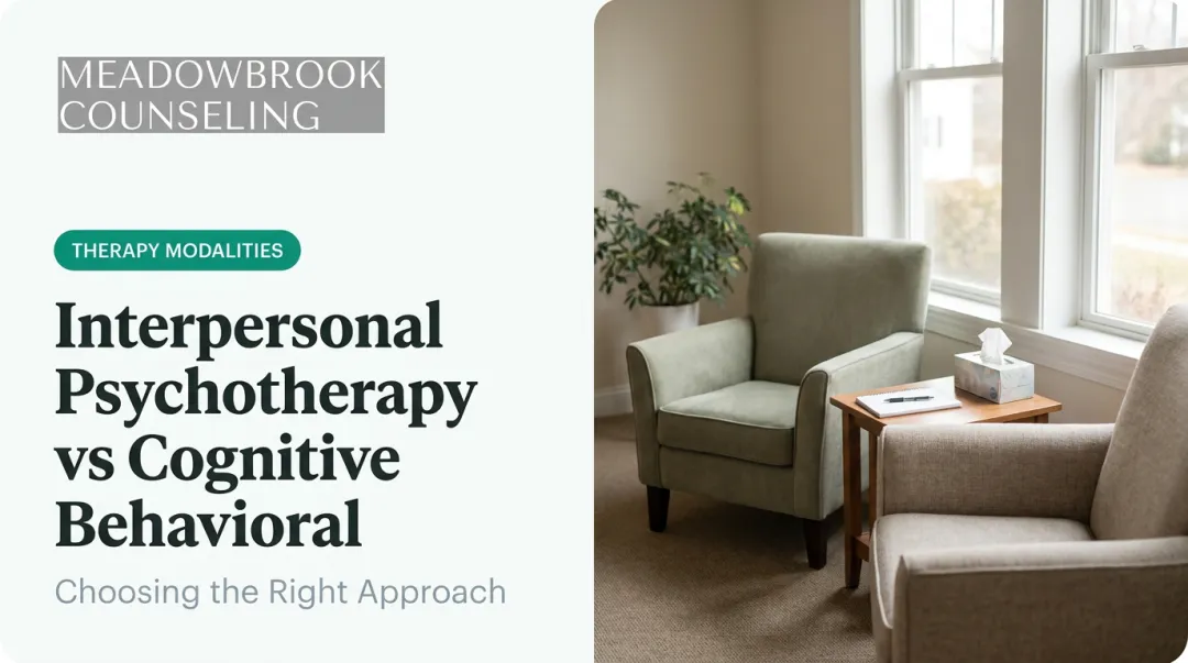 Interpersonal Psychotherapy vs Cognitive Behavioral