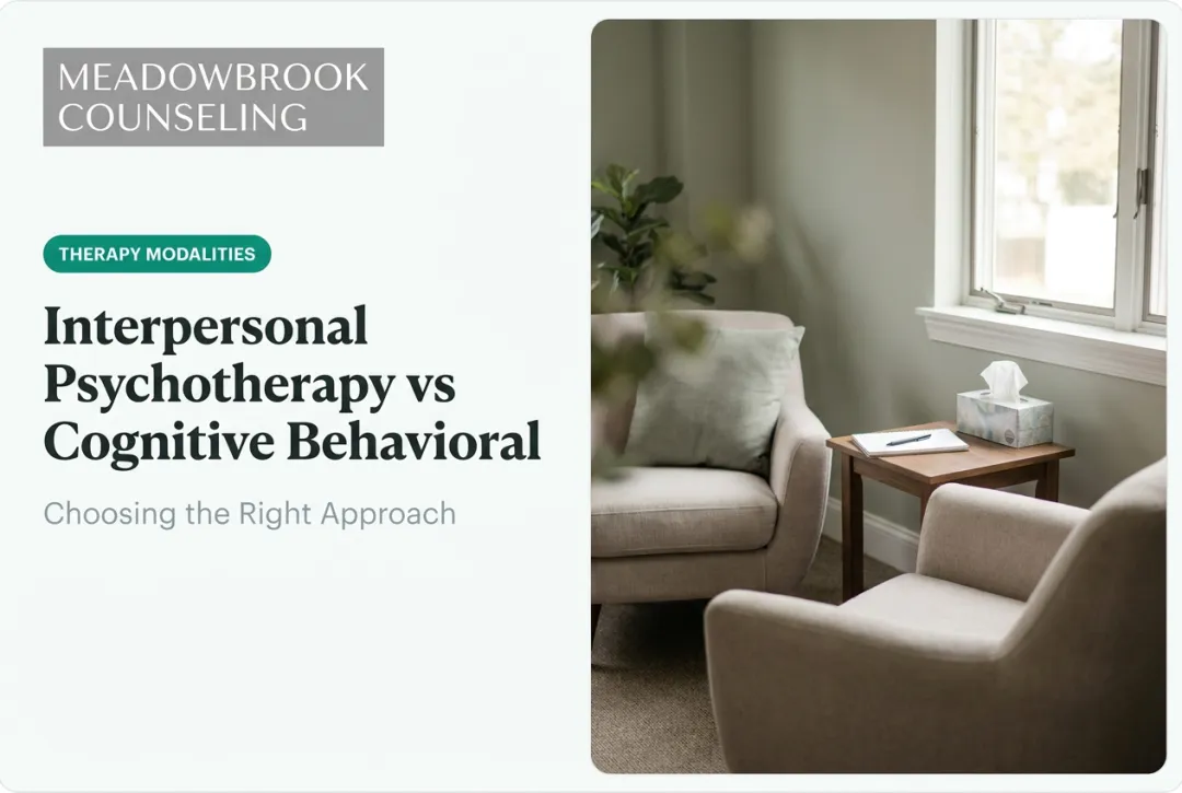 Interpersonal Psychotherapy vs Cognitive Behavioral