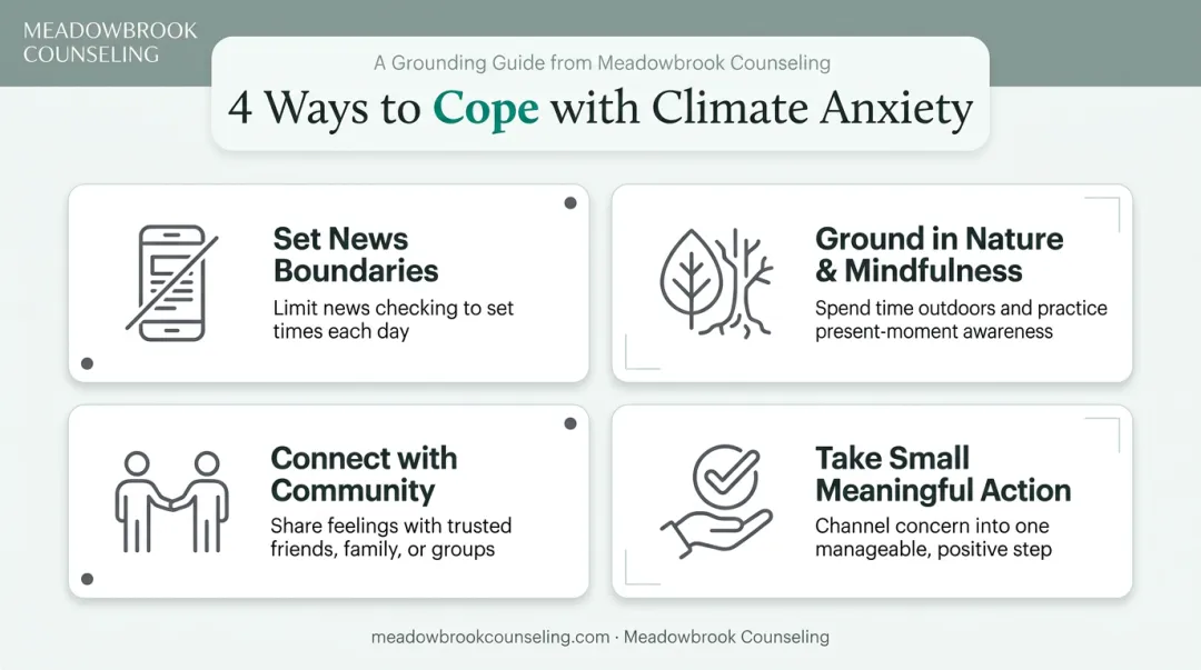 Four practical strategies to calm and manage climate anxiety