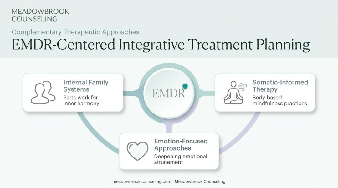 EMDR combined with complementary therapy modalities for trauma recovery