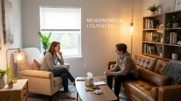 Teen therapy session at Meadowbrook Counseling in supportive setting