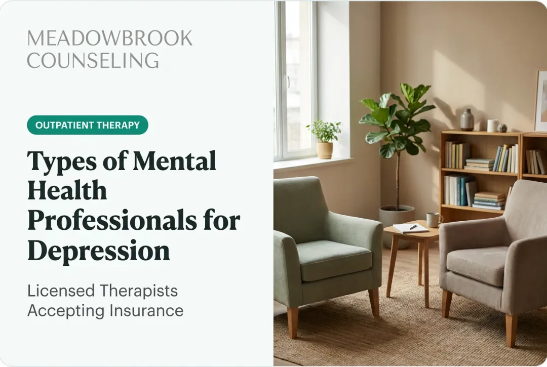 Types of Mental Health Professionals for Depression