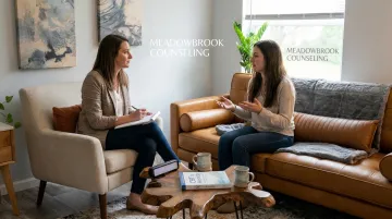 Meadowbrook Counseling therapist office supporting clients with relationship anxiety