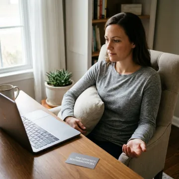 Online EMDR therapy session with counselor