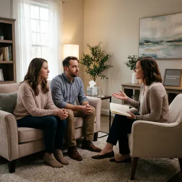 Parents attending couples counseling