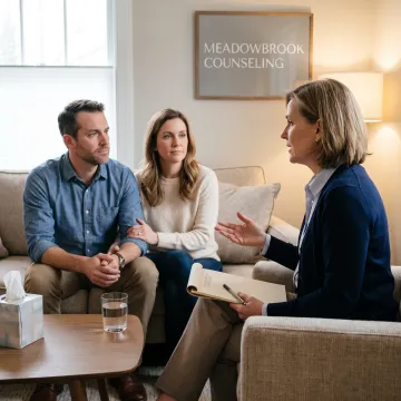 Couples counseling session in Texas