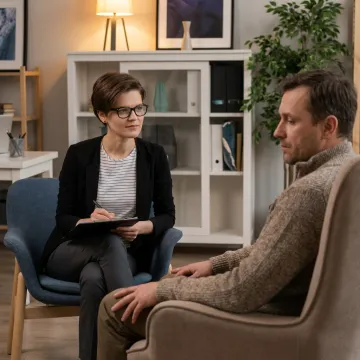 Individual depression counseling session