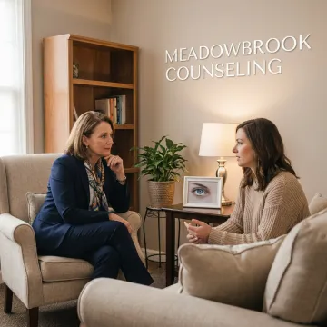 Therapist offering compassionate trauma counseling