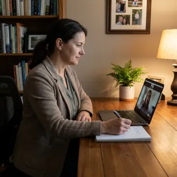 Online CBT therapy session