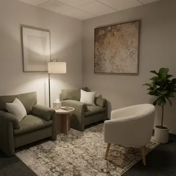Comfortable private counseling office for therapy