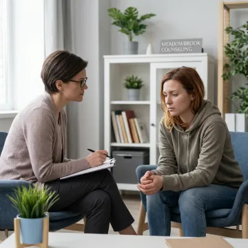 Therapist guiding a trauma counseling session