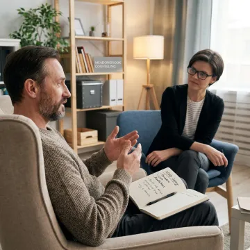 Adult ADHD counseling session with therapist