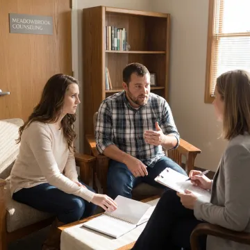 Premarital counseling session for a couple