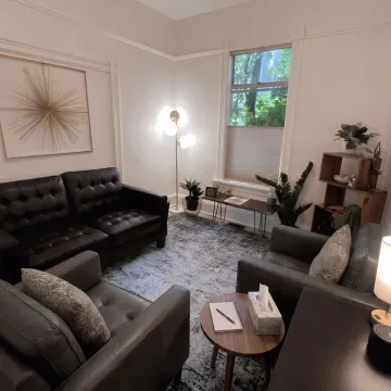 Comfortable counseling room for personalized therapy