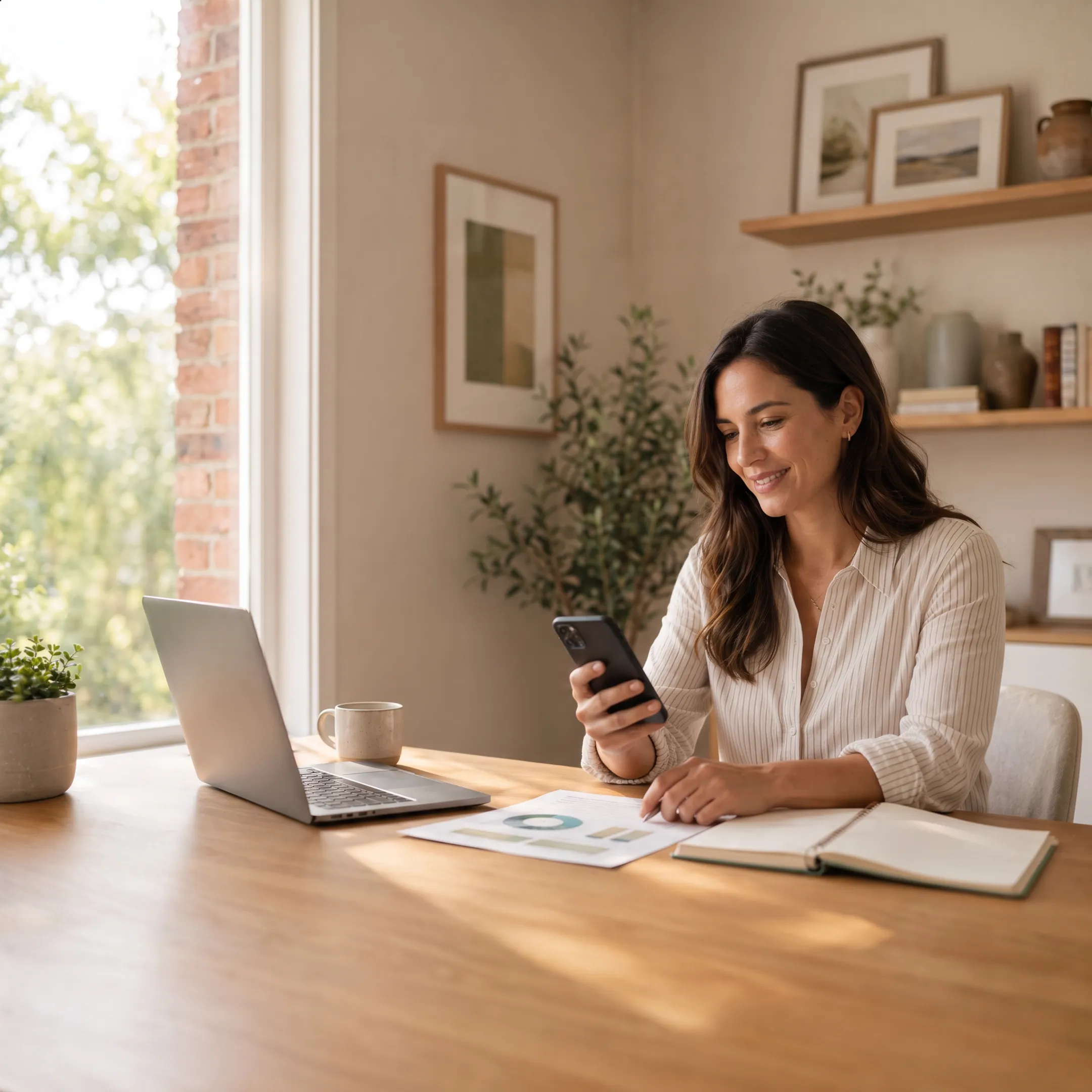 Patient receiving virtual primary care guidance from a healthcare provider