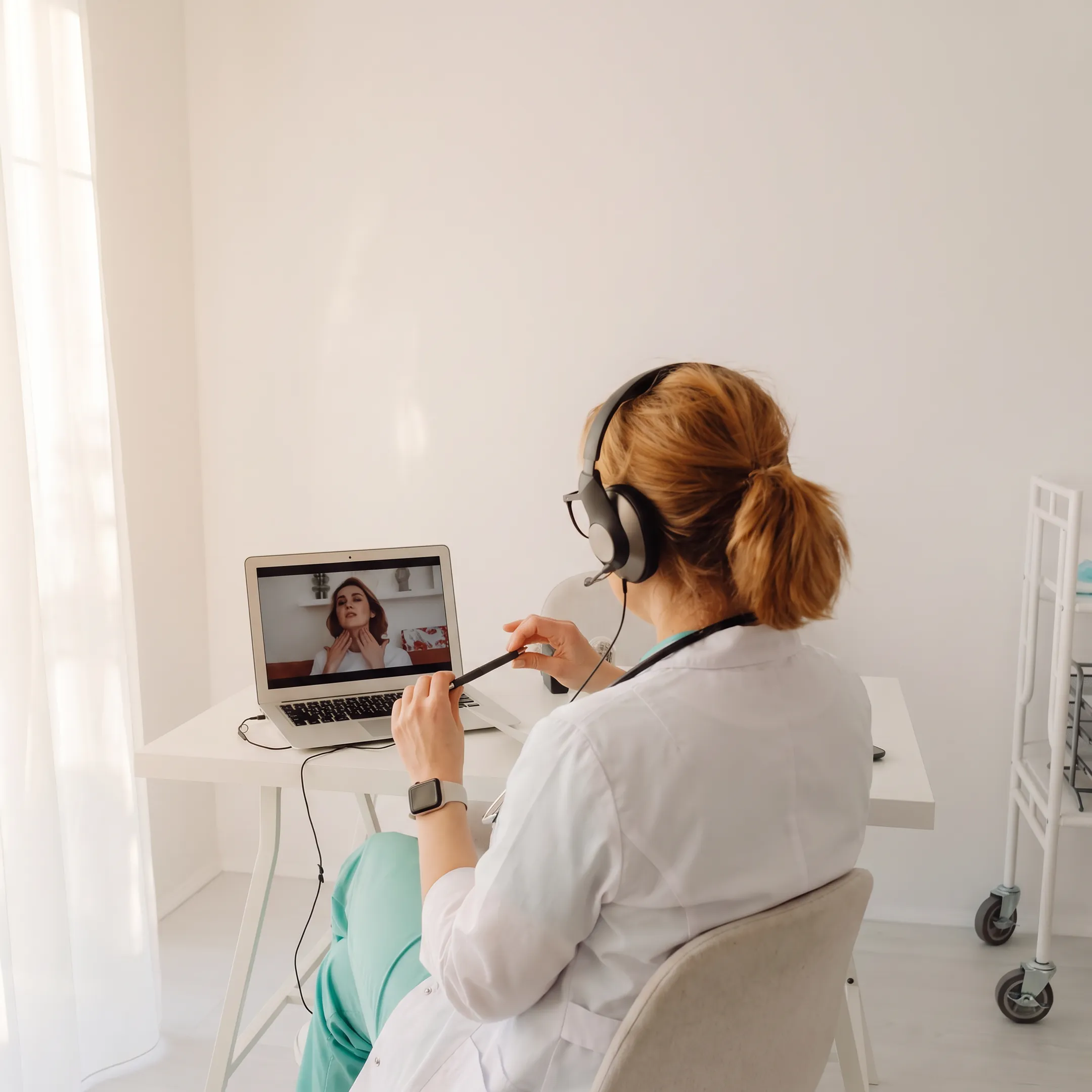 Telehealth consultation between a patient and healthcare professional