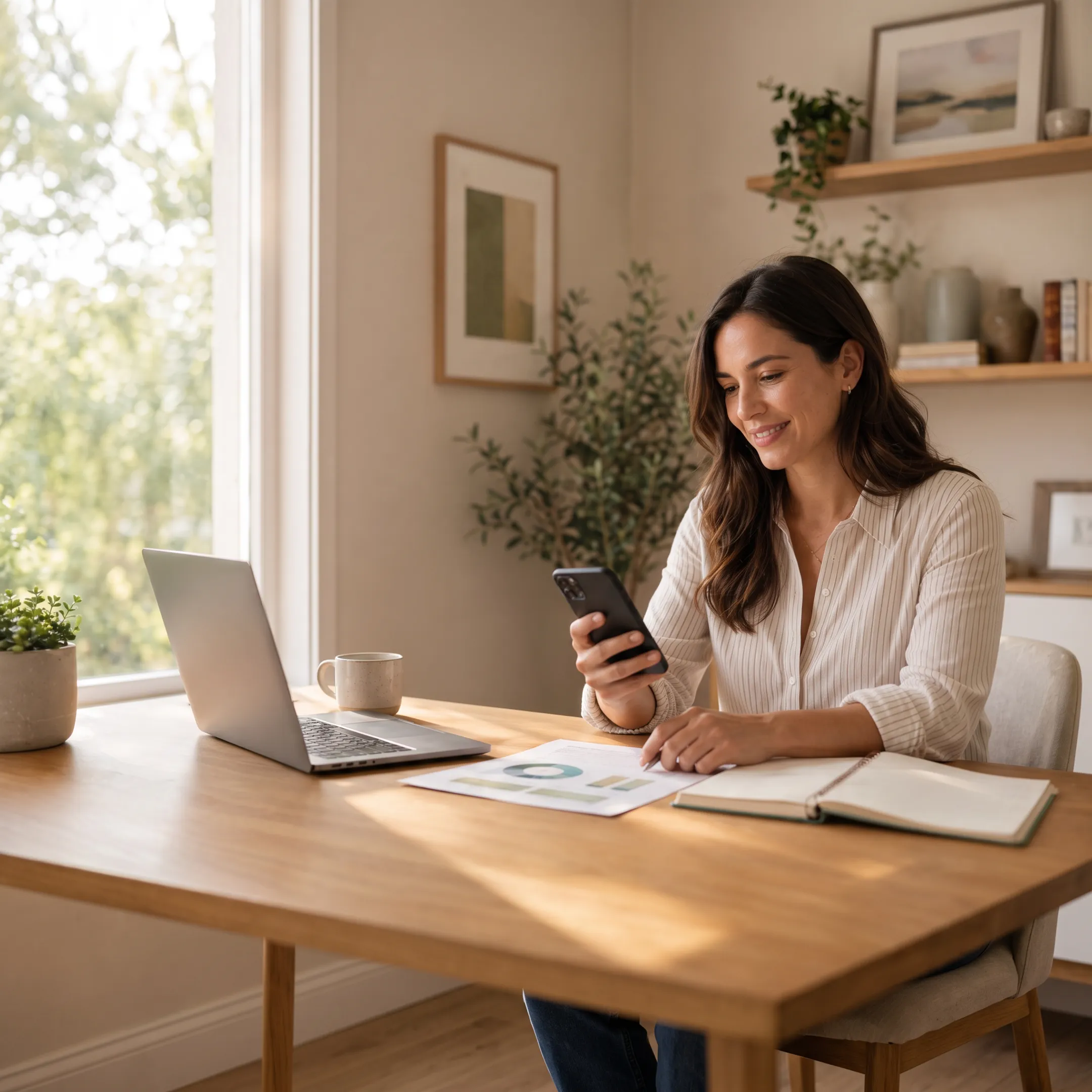 Patient consulting with a virtual doctor from home