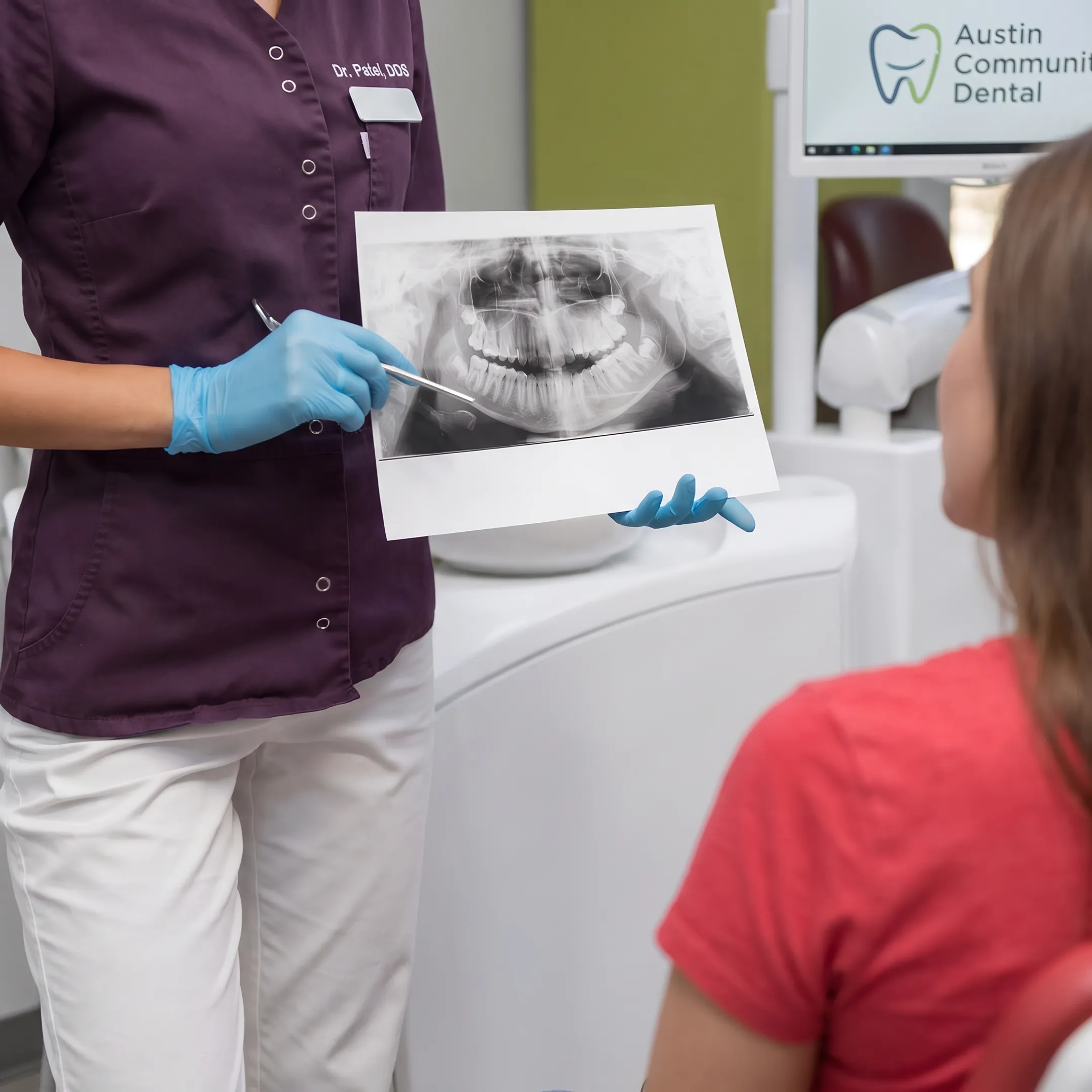 Patient discussing affordable dental care options with a dental professional