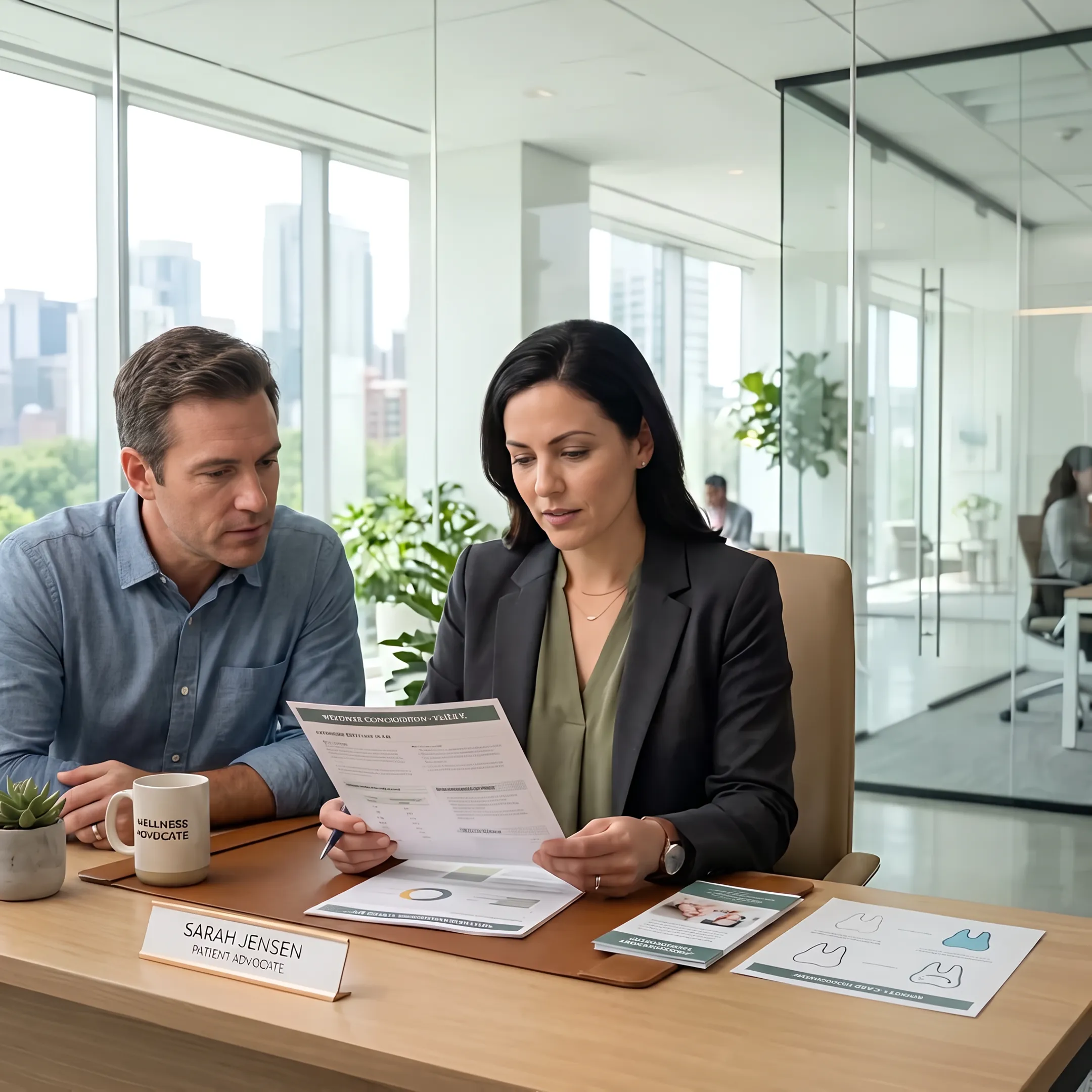 Patient reviewing dental membership savings with a healthcare advisor