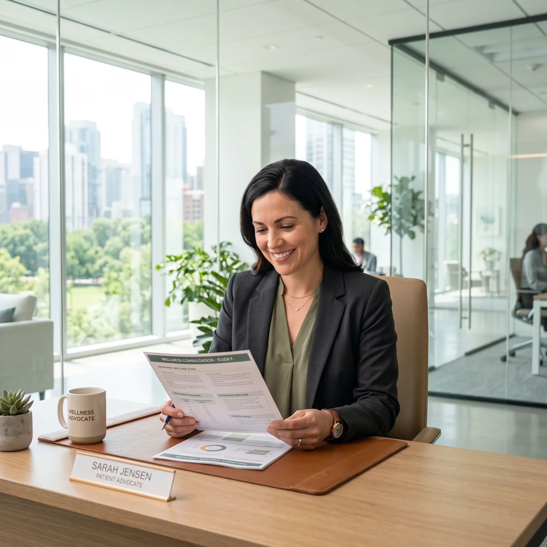 Patient reviewing dental membership savings with a healthcare advisor