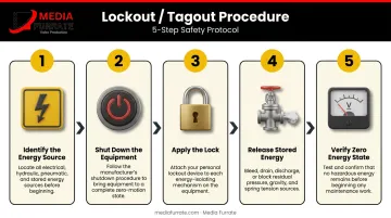 5-step lockout tagout energy control procedure for screen printing equipment