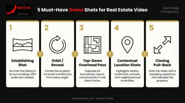 5 essential drone shots for real estate listing videos process flow