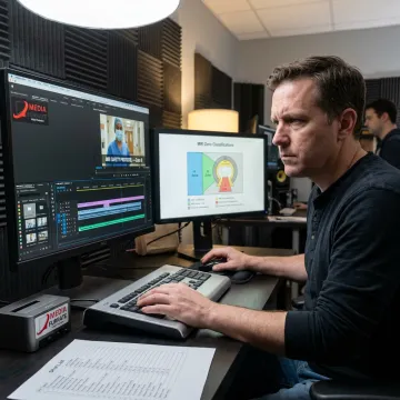 Healthcare training video editing process